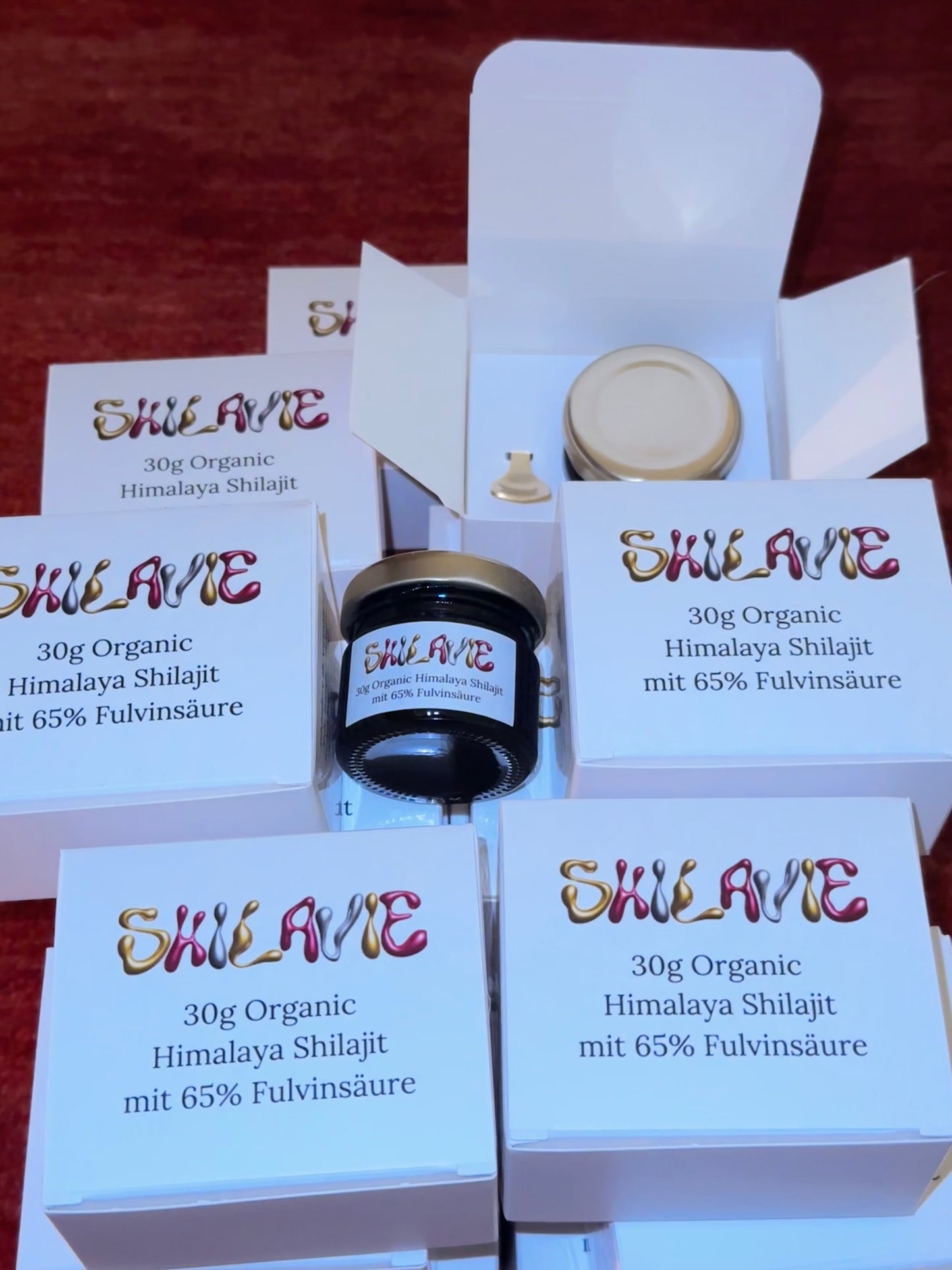 Résine brute de Shilajit de l'Himalaya – 65 % d'acide fulvique