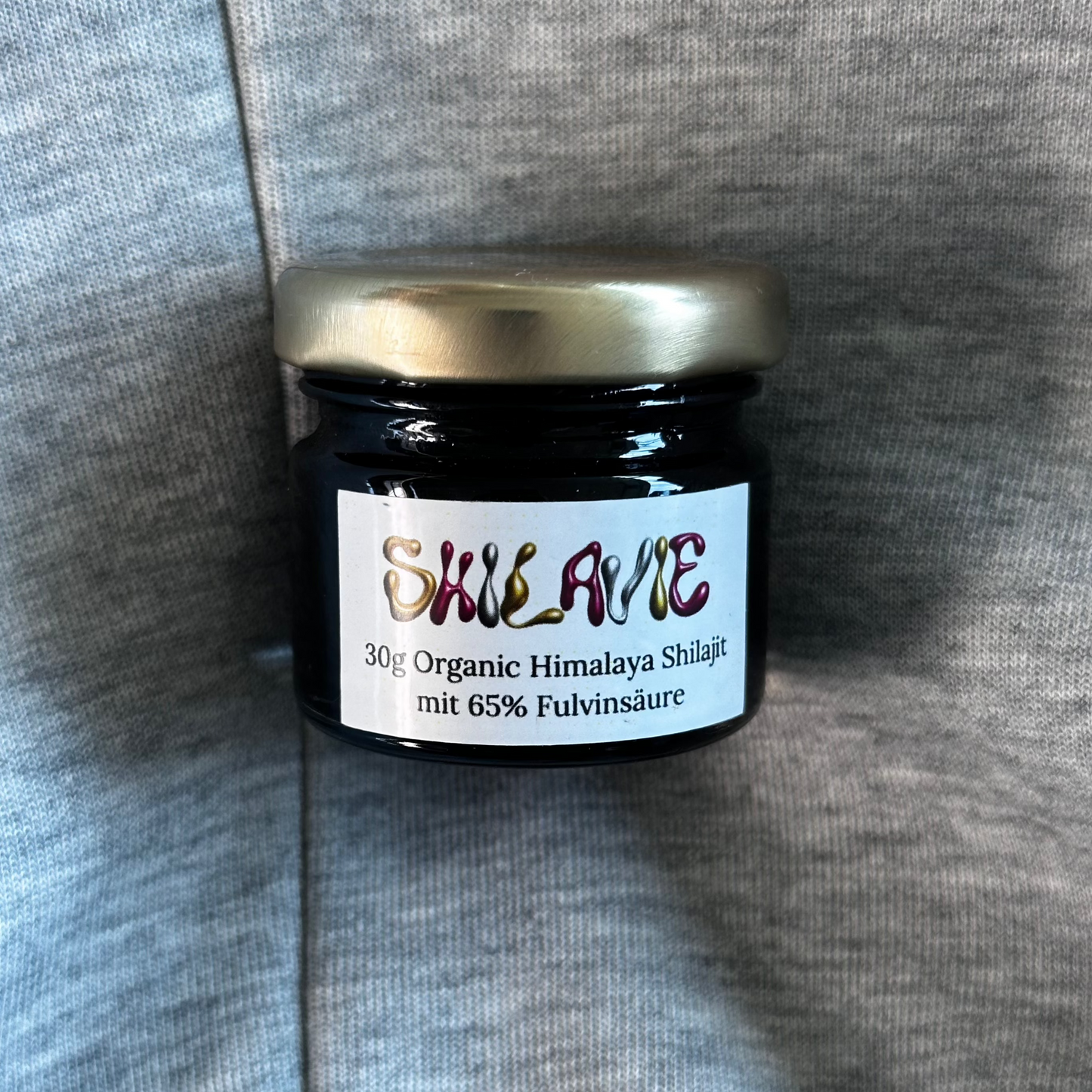 Résine brute de Shilajit de l'Himalaya – 65 % d'acide fulvique